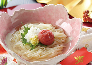 ついに本日、うどんの嫁入り 【食物繊維入り】箱入り 6束